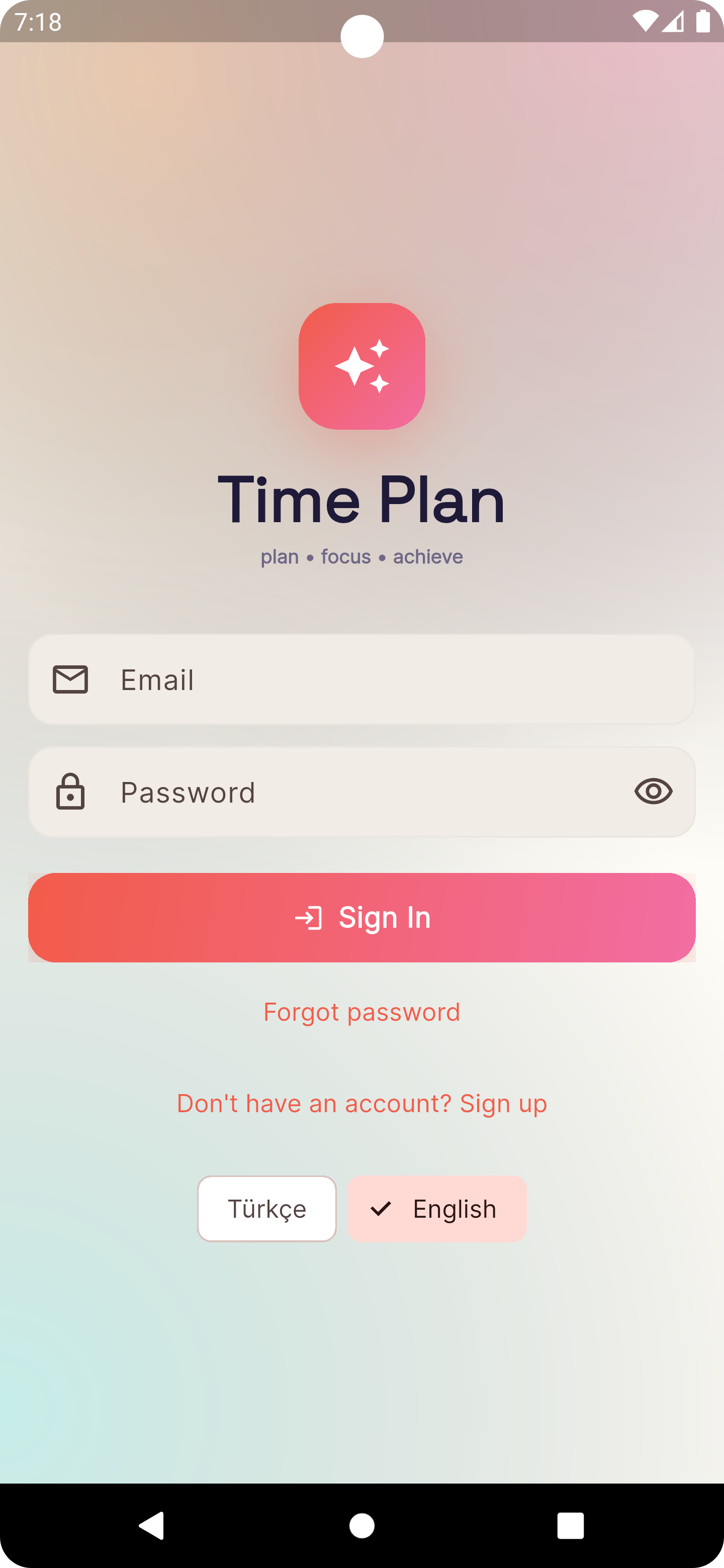 Login Interface